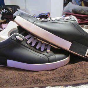 Dolce & Gabbana Portofino Black Men's Sneakers New Size 8